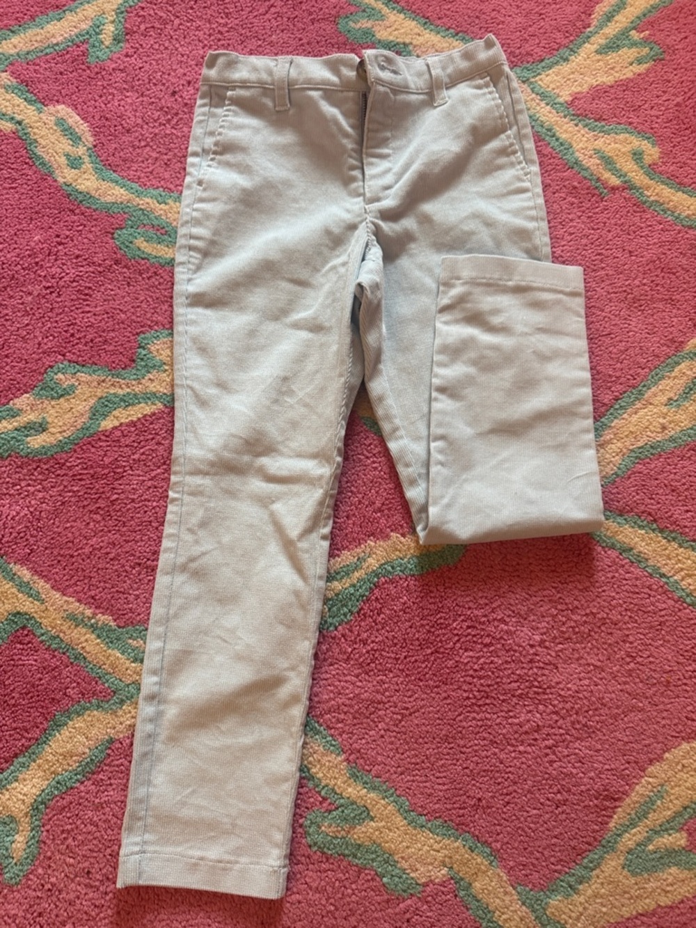 Light blue Straight Leg corduroy Pants